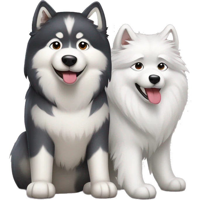 malamute and samoyed emoji