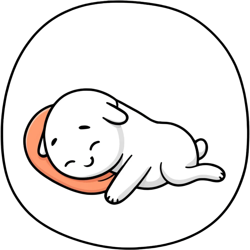cozy night scene with sleeping character emoji