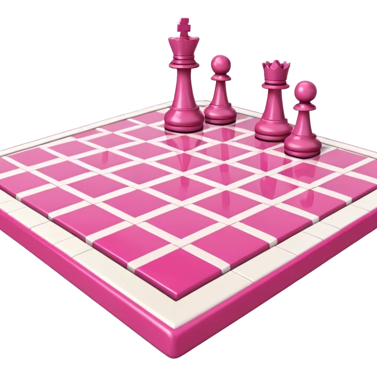 chessboard pink 3d emoji