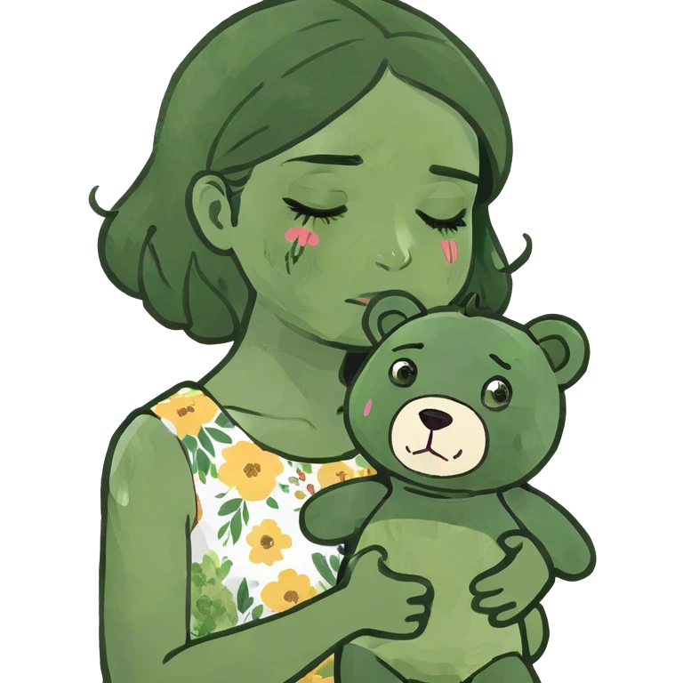 Girl crying emoji