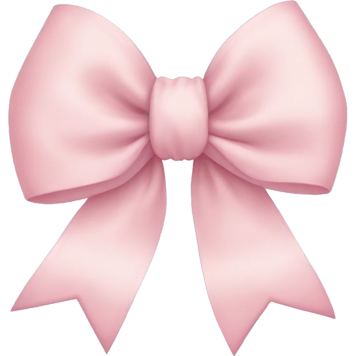 light pink bow  emoji