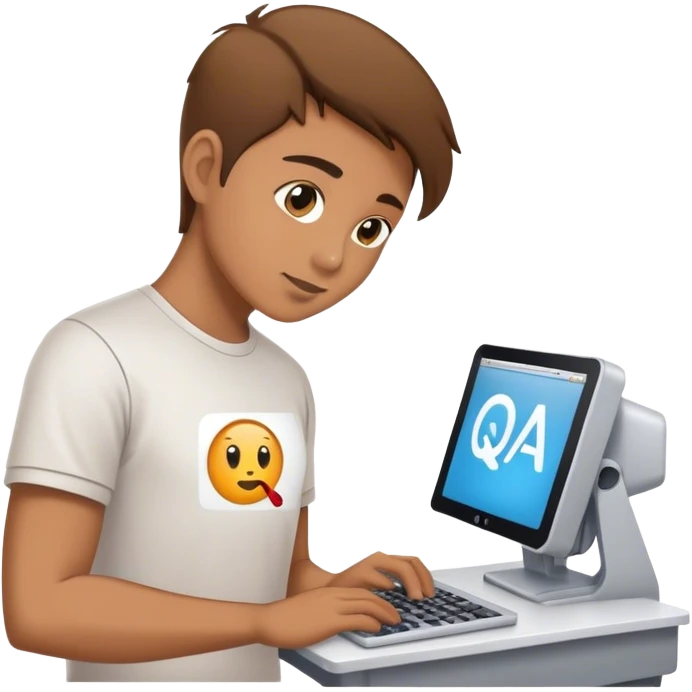 Qa doing automation testing emoji