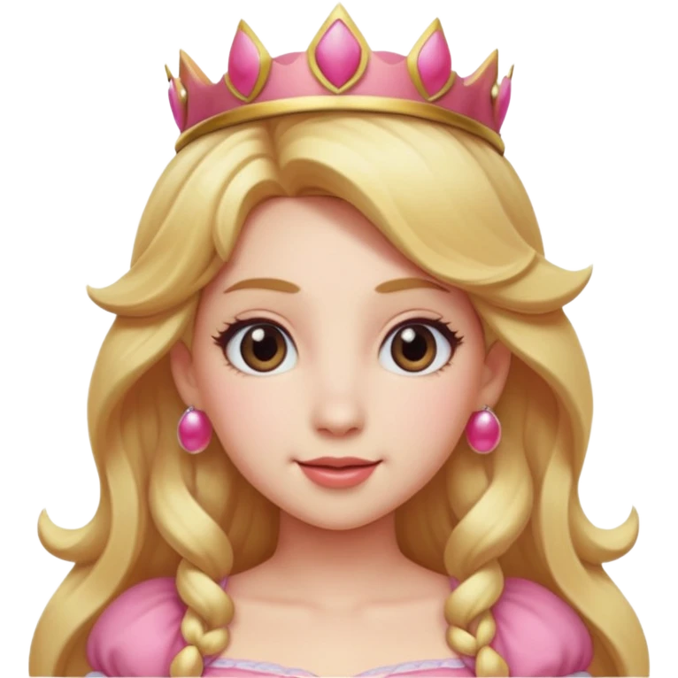Princess peach head emoji
