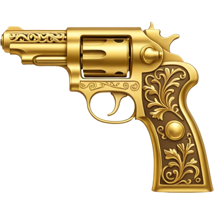 Golden pistol emoji