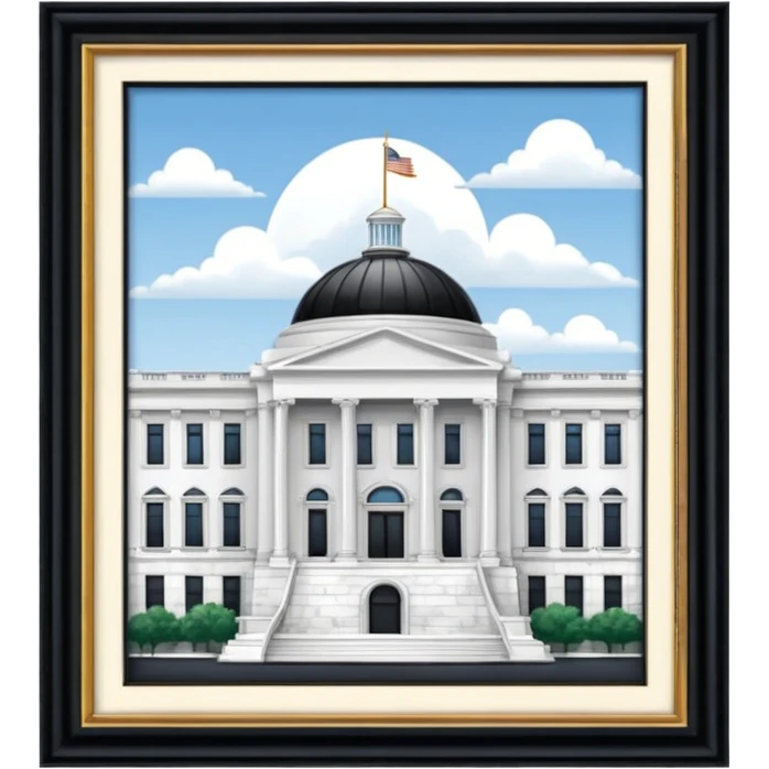 make the beautiful president's office building emoji