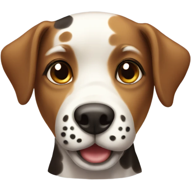 Cute spotted dog emoji