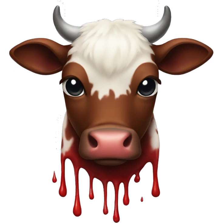 Blood moo emoji