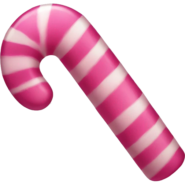 Pink candy cane  emoji
