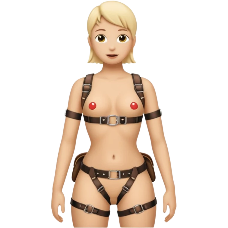 Strap on with dildo attached around waist emoji