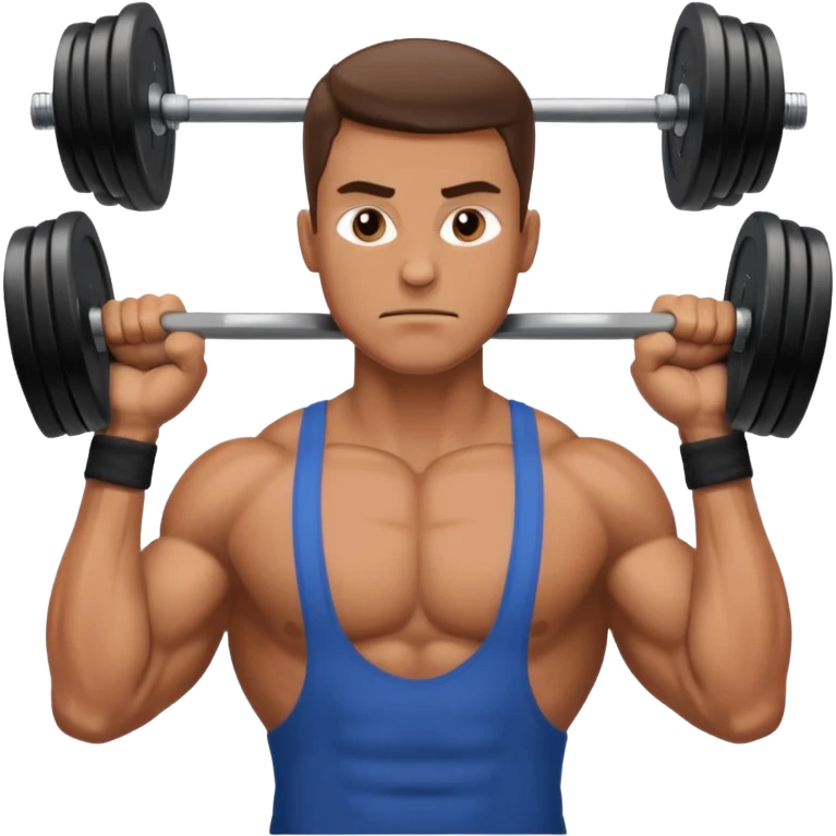 man lifting weights emoji