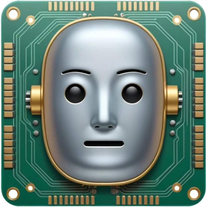 ai chip no face emoji