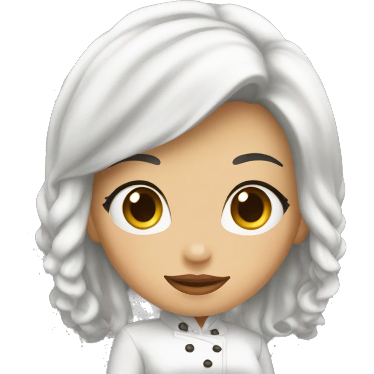 Novia blanca pelo cafe y novia blanca pelo negro emoji