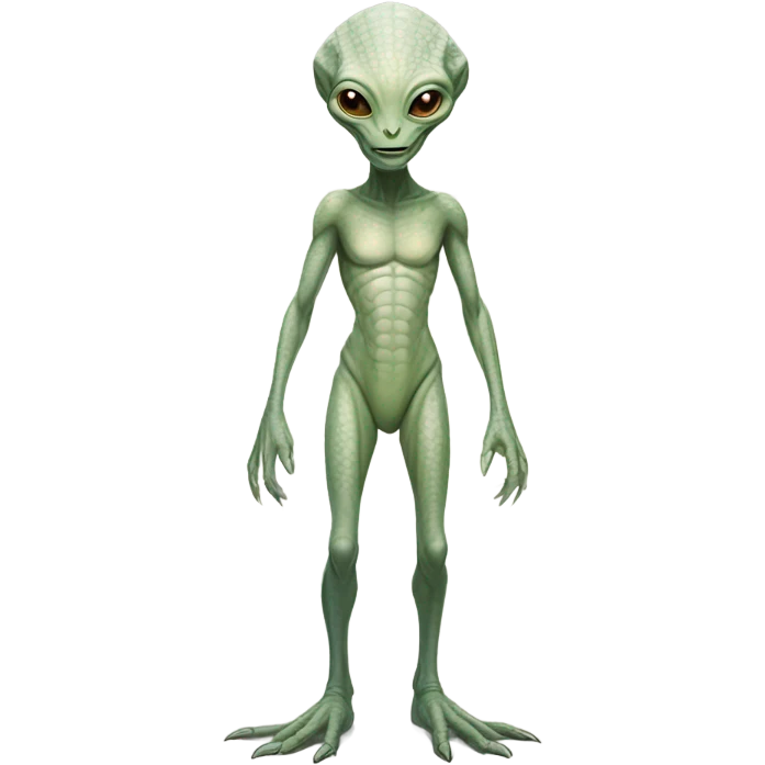 a Reptilian alien white woman, full body emoji
