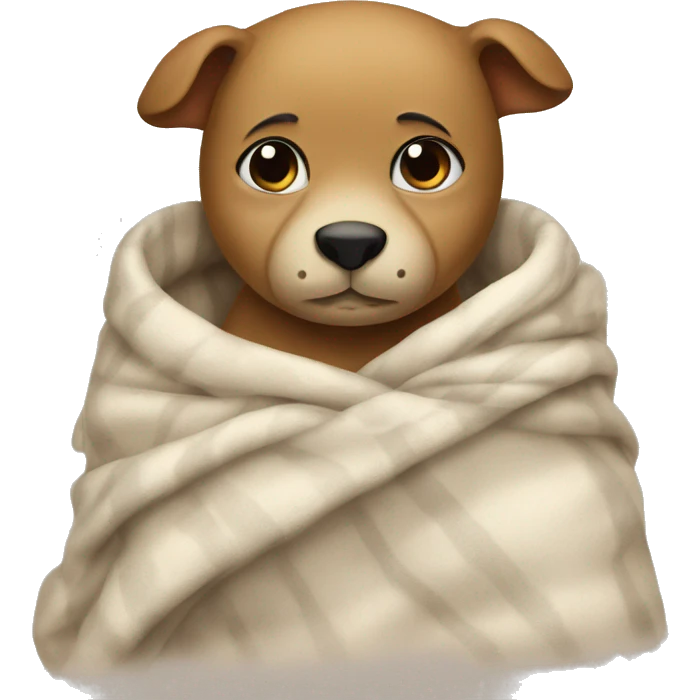 funny animals cuddled up in blanket emoji