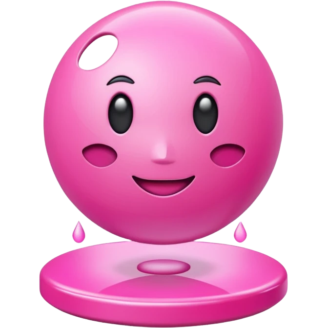 3d levitating pink percent emoji
