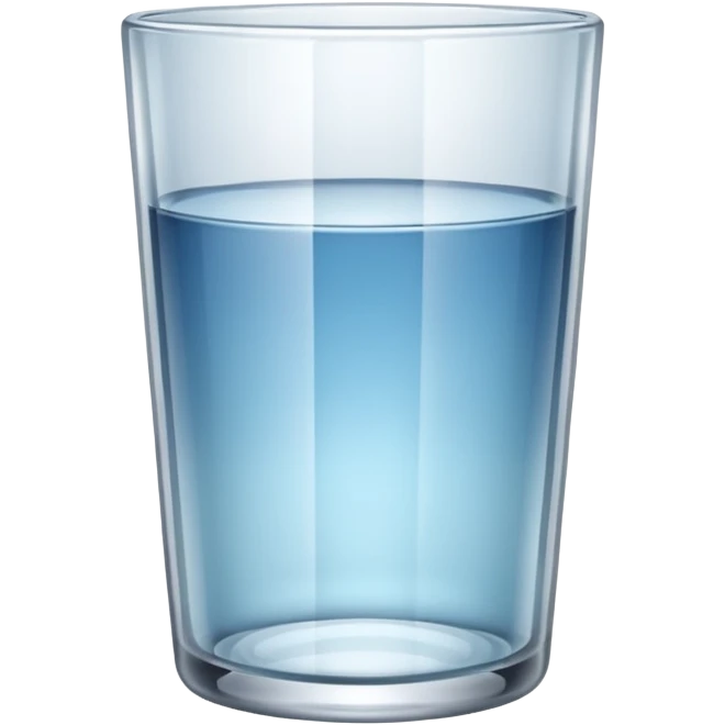 wide empty clear water glass emoji