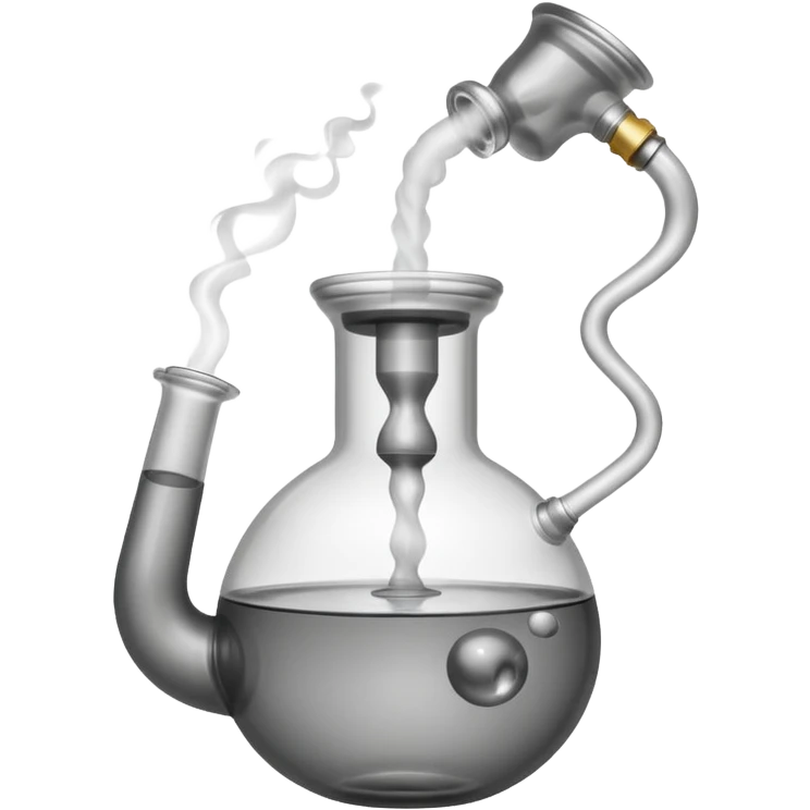 Bong with smoke emoji