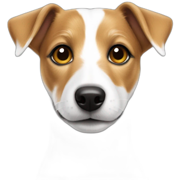 Jack Russell terrier white emoji