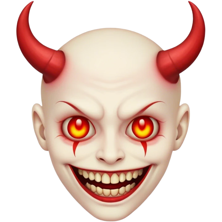 Satanic smile emoji