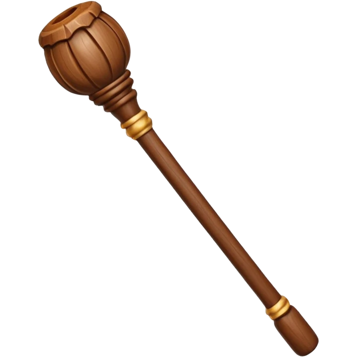 wooden staff emoji