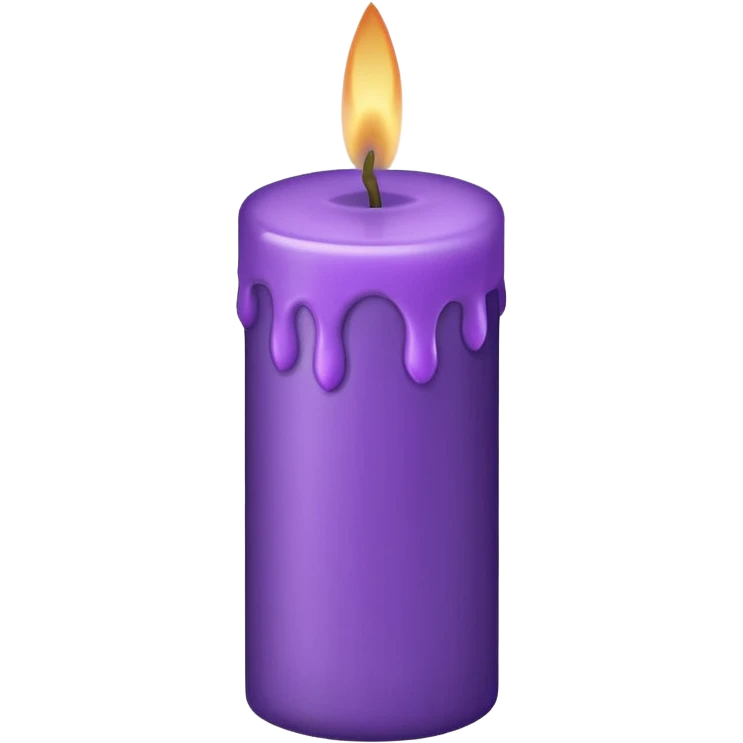 Purple candle emoji
