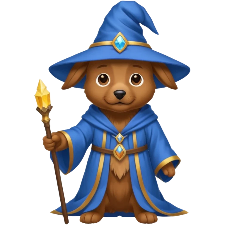 Dog wizard emoji