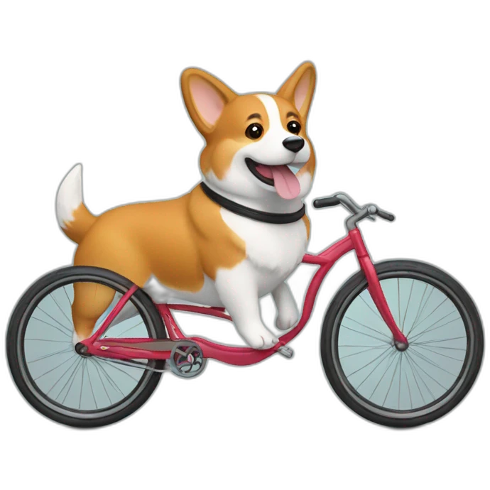 corgi cycling emoji