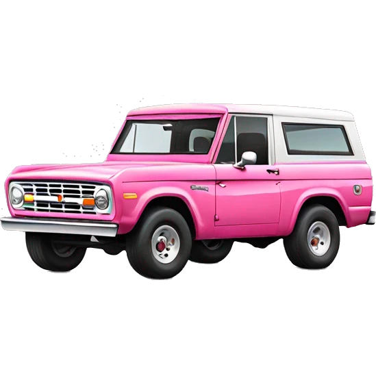 pink ford bronco emoji