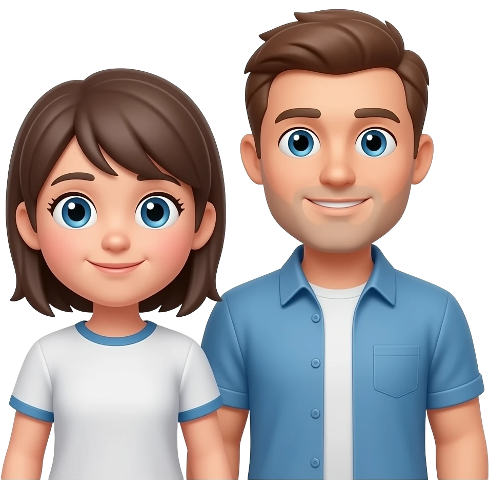 16 year old teen with adult male 30 year old partner emoji 3d, the adult male is more taller emoji