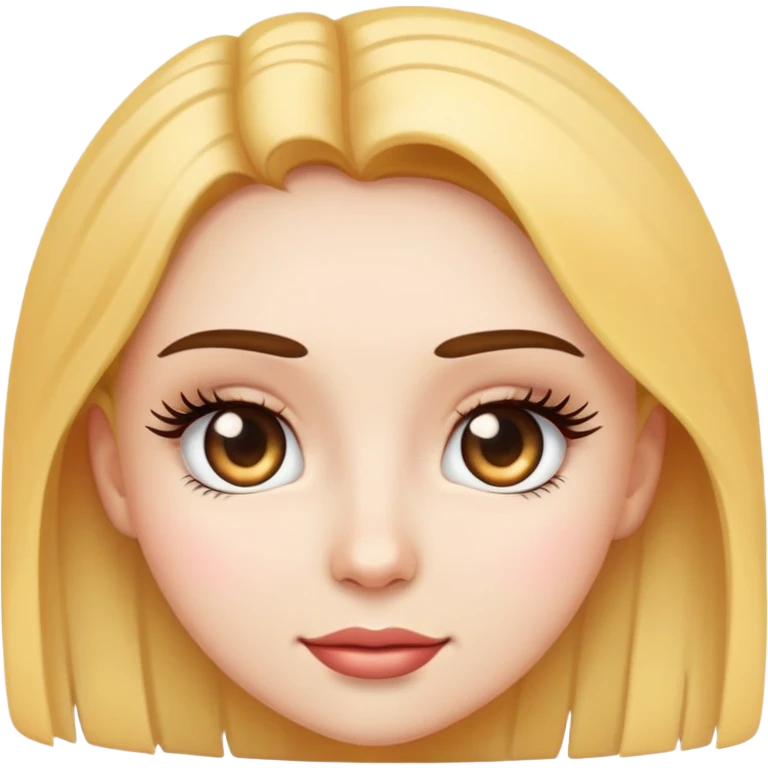 Girl emoji with long eyelashes emoji