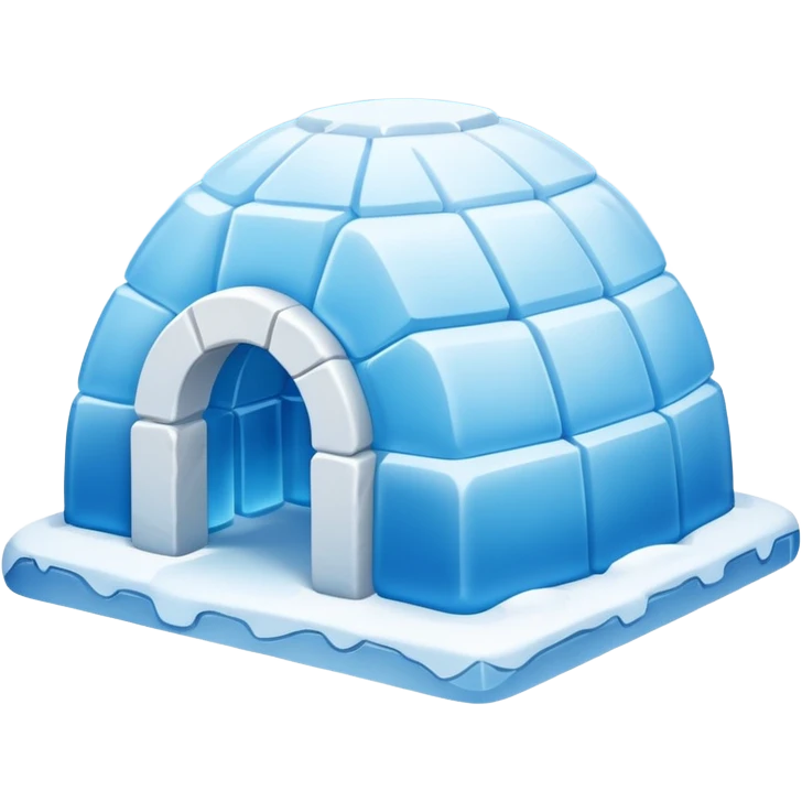 igloo house with different color  emoji