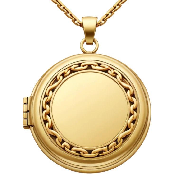 Chain Necklace Locket
 emoji