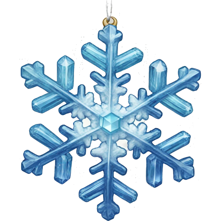 crystal snowflake ornament emoji