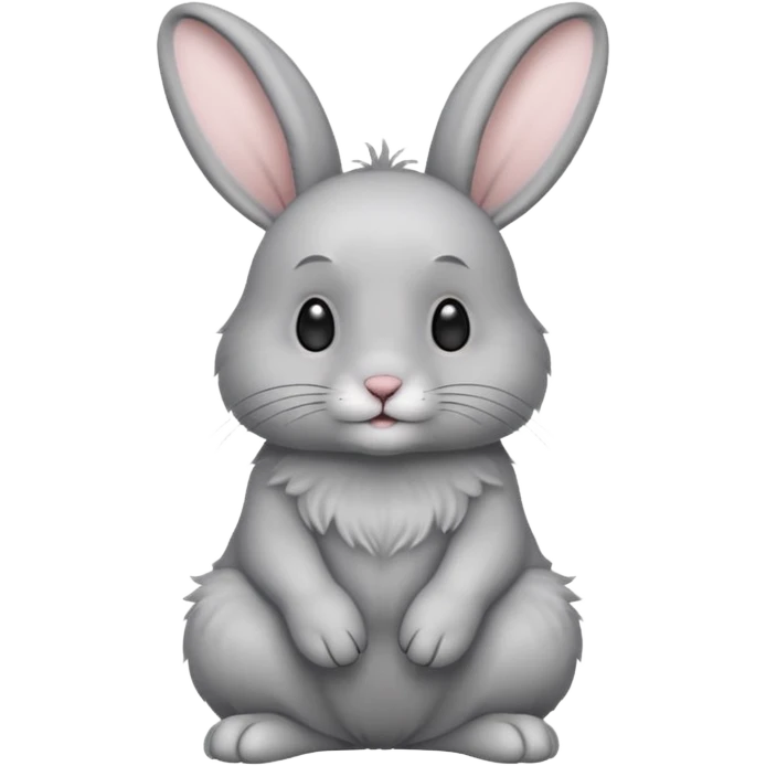 grey rabbit emoji