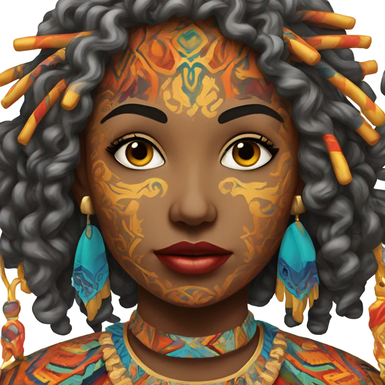 Flamboyant art emoji