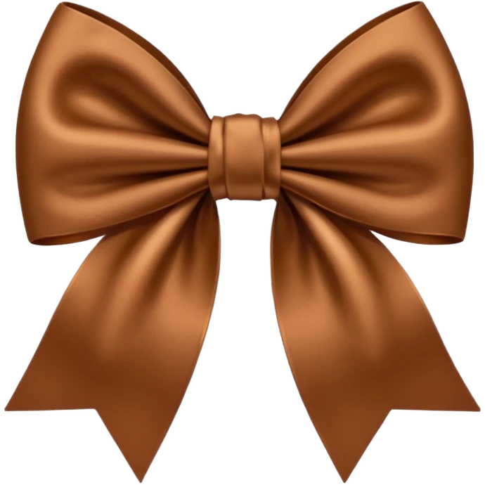 Brown bow emoji