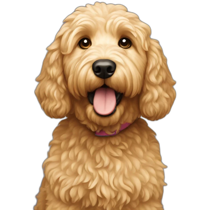 golden doodle dog emoji
