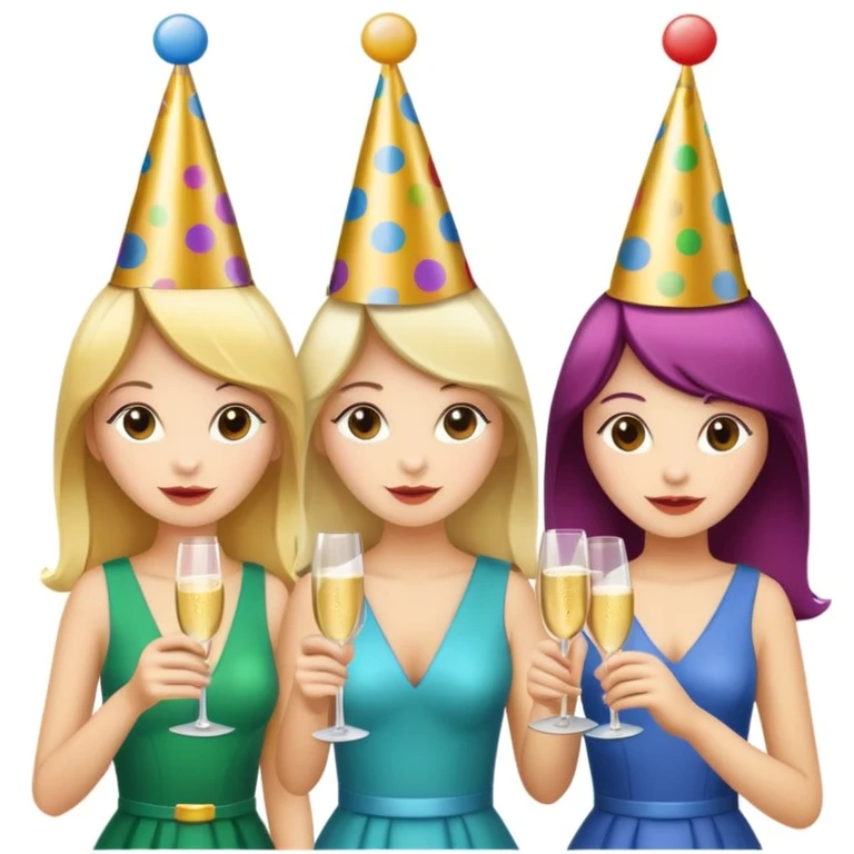 girls party in club emoji