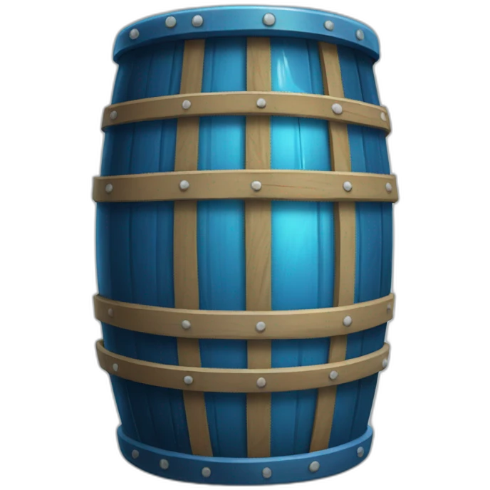 blue glass barrel emoji