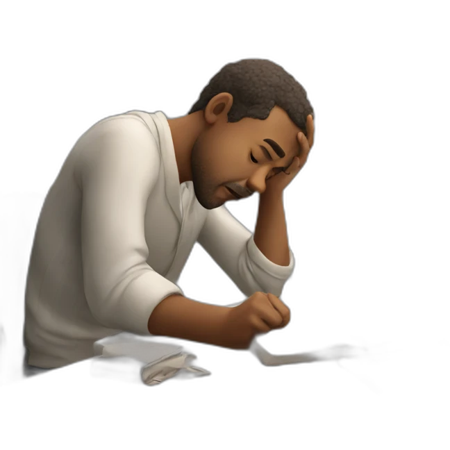 overworked student emoji