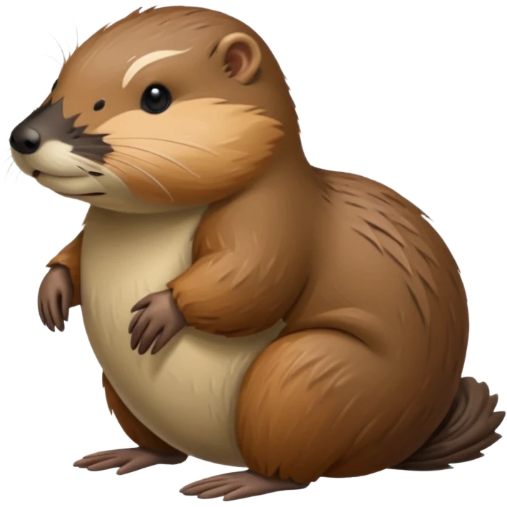 Haz un ornitorrinco es como cuerpo de nutria tiene pico de pato emoji