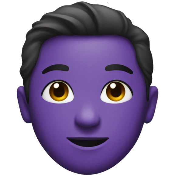 Black and purple heart  emoji
