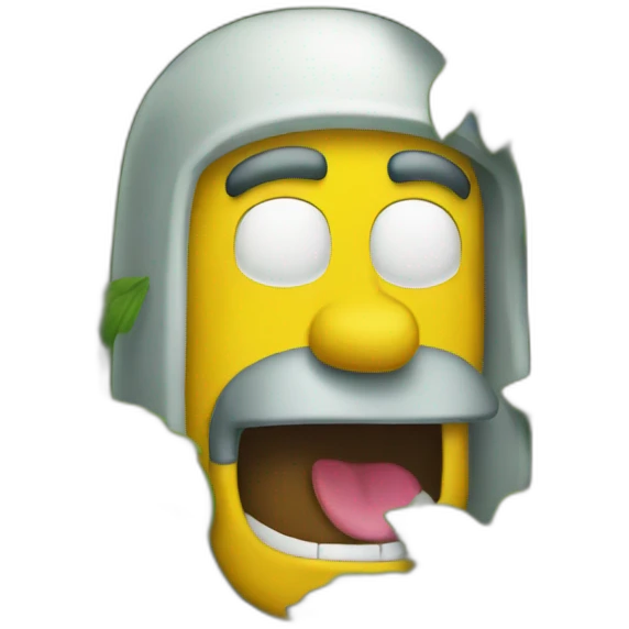 homer hides in a bush emoji