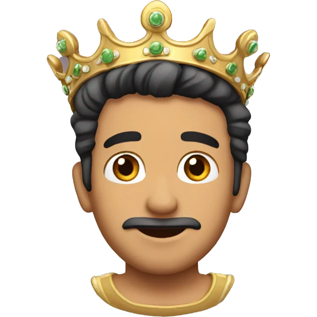 Chico con una corona  emoji