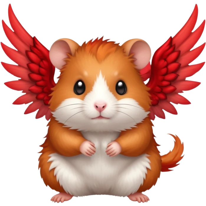 Hamster with demon wings emoji