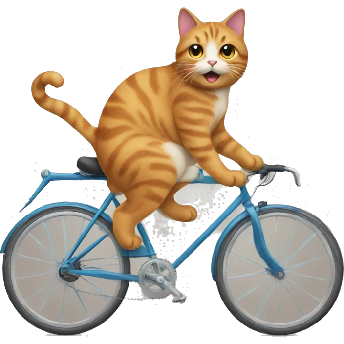Cat in bike  emoji