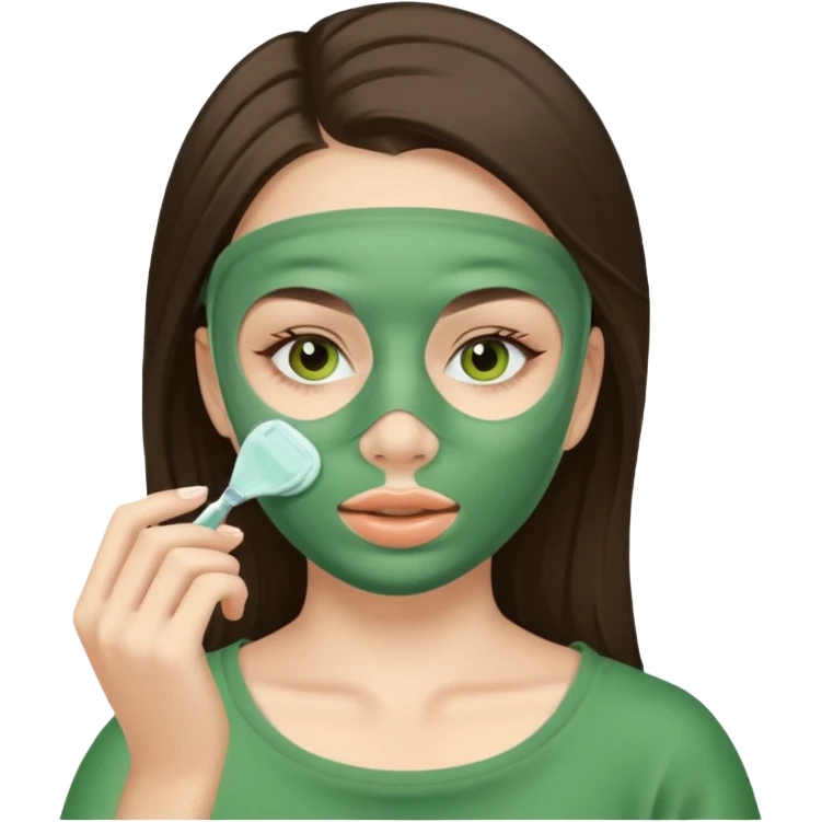 an emoji of a girl doing skincare emoji