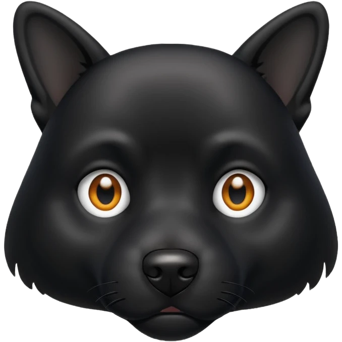 Black dog emoji