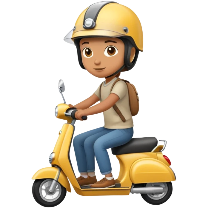 person riding a scooter emoji