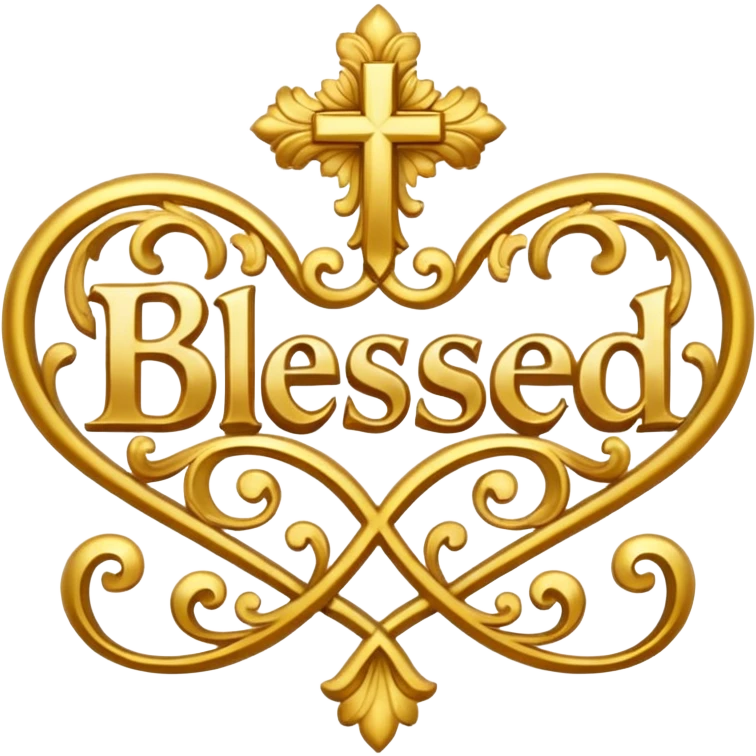 The word “blessed” emoji